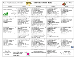 New Fairfield Senior Center September 2006 312-5665