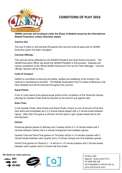 Conditions of Play 2016 - QISSN