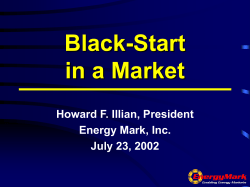 Black Start in a Market