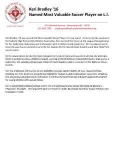 Keri Bradley `16 Named Most Valuable Soccer Player on L.I.