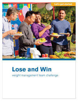 Lose and Win Weight Management Team Challenge