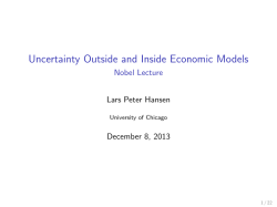 Lars Peter Hansen - Prize Lecture Slides