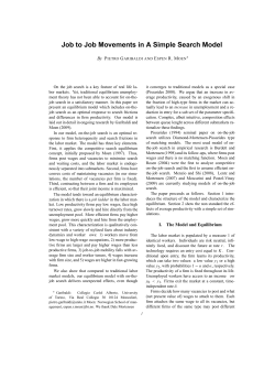 Job to Job Movements in A Simple Search Model