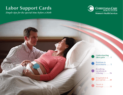 Labor Support Cards - Christiana Care Health System