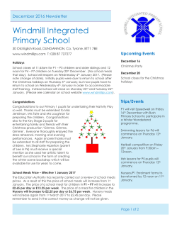 School closes for the Christmas holidays