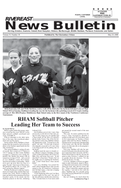 RHAM Softball Pitcher Leading Her Team to Success