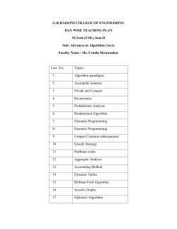 Teaching Plan CSE - GH Raisoni College Of Engineering Nagpur