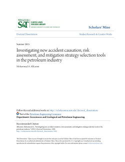 Investigating new accident causation, risk