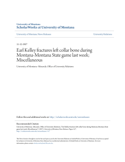 Earl Kelley fractures left collar bone during Montana