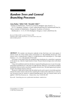 Random trees and general branching processes
