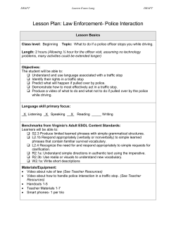 A: Police Officer B. Driver - Virginia Adult Learning Resource Center