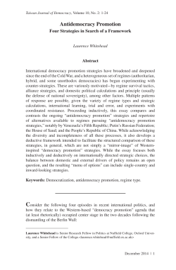 Antidemocracy Promotion