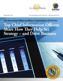 Top Chief Information Officers Share How They Help Set Strategy