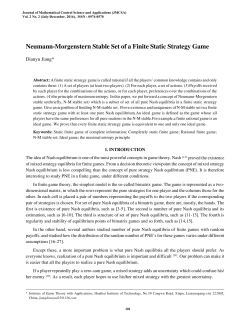 Neumann-Morgenstern Stable Set of a Finite