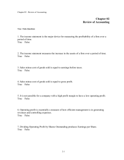 Chapter 02 Review of Accounting