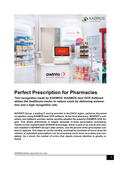 Perfect Prescription for Pharmacies