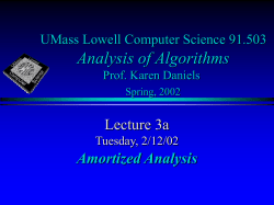 503_Lecture3a - UMass Lowell Computer Science