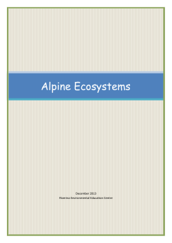 Alpine Ecosystems - Riverina Environmental Education Centre