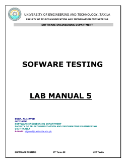 sofware testing