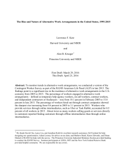 The Rise and Nature of Alternative Work