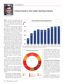Critical Trends in the Indian Gaming Industry