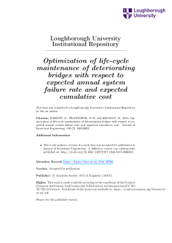 Optimization of life-cycle maintenance of deteriorating bridges with
