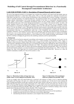 Computer Simulation of Human Behaviour in a Modular Cognitive