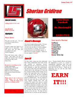 Shorian Gridiron - Lake Shore Athletics