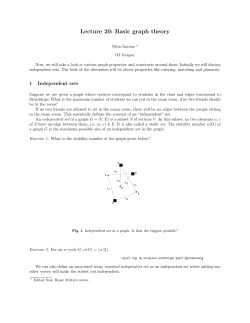 Lecture 20: Basic graph theory - CSE