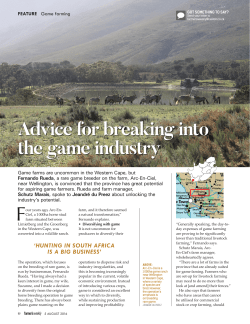 Advice for breaking into the game industry