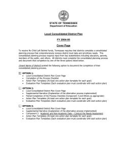 Option 1 Checklist Packet - McKenzie Special School District.