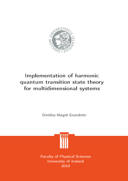 Implementation of harmonic quantum transition state theory for