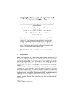 Designing Relational Agents as Long Term Social Companions for