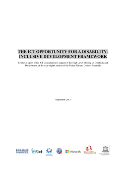 Accessible version: The ICT Opportunity for a Disability