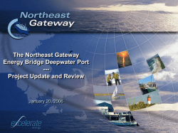The Northeast Gateway Energy Bridge Deepwater Port