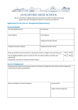 the Application Form