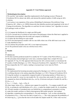 Appendix S7. Trait Medusa approach