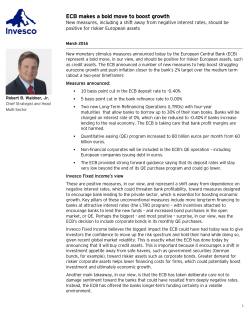 ECB makes a bold move to boost growth