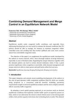 Combining Demand Management and Merge Control in