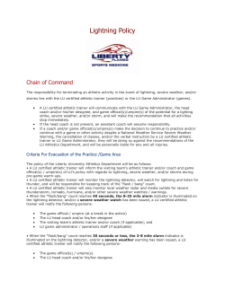 Lightning Policy - Liberty University