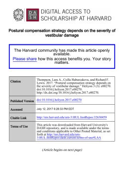 Postural compensation strategy depends on the severity of