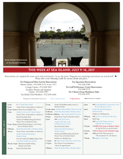 this week at sea island