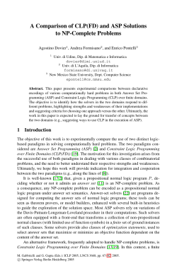 A Comparison of CLP(FD) and ASP Solutions to NP