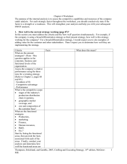 Chapter 4 Worksheet - Salem State University