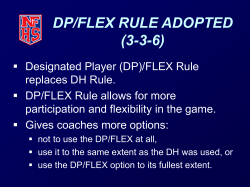 dp/flex rule sample exercises sample lineup card