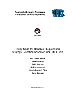 Study Case for Reservoir Exploitation Strategy Selection