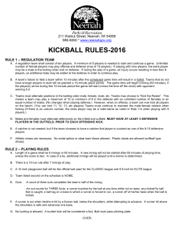 KICKBALL RULES-2016