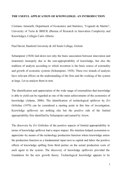 Economics of Innovation and New Technology
