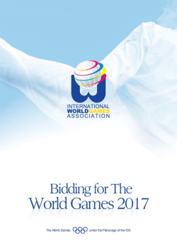 Bidding for The World Games 2017 1