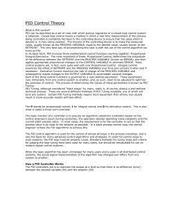 PID Control Theory - Chemical Engineering
